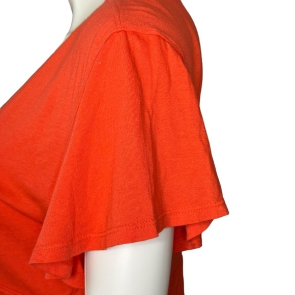 FREE PEOPLE We The Free XS CropTop Knot Me Tie Front Flutter plunge Adjustable - Picture 7 of 16